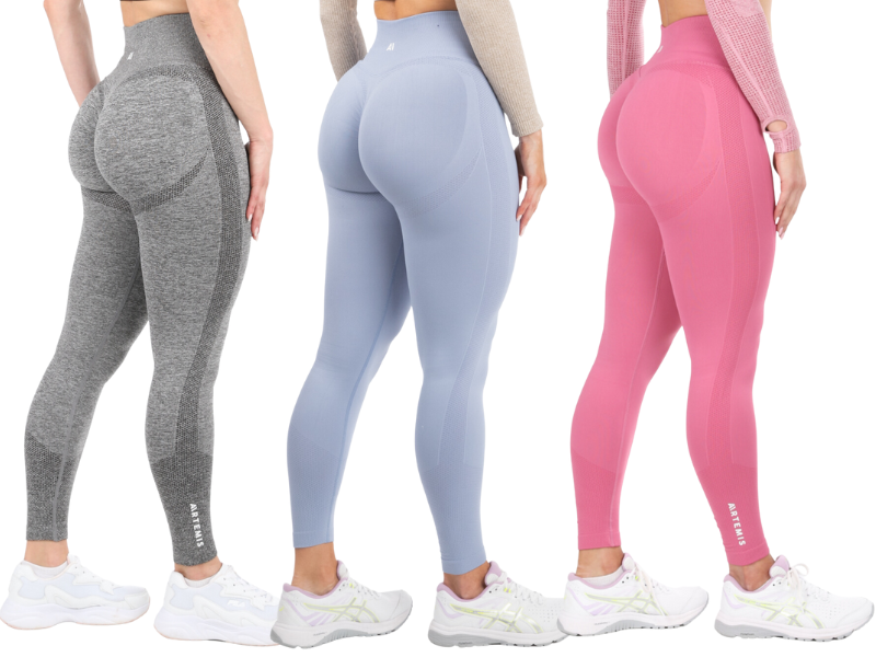 Scrunch Bum Leggings Ribbed Contour Seamless Sculpt Shape Women Gym Ruched  Workout Yoga Pants Fitness Tights