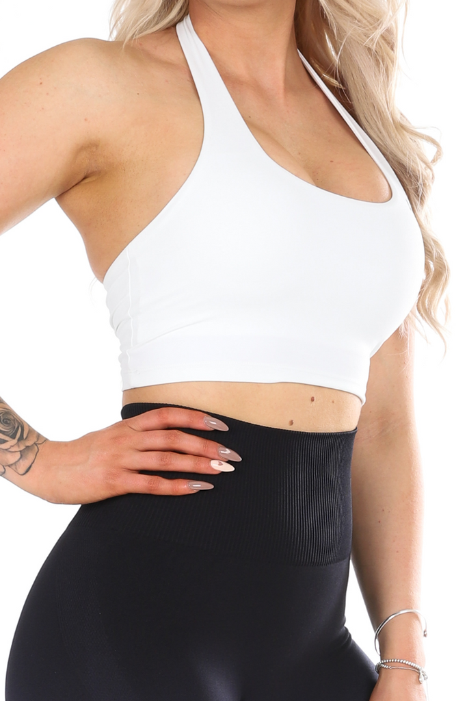 Anna Halter Bra White - Artemis Active