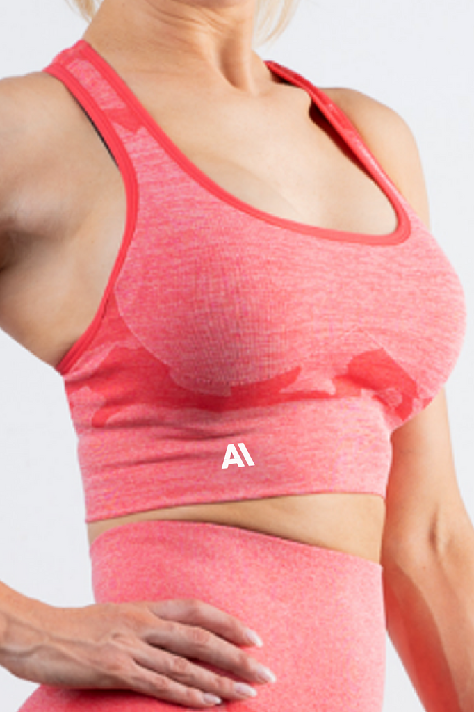 Coco Camo Sports Bra Watermelon - Artemis Active