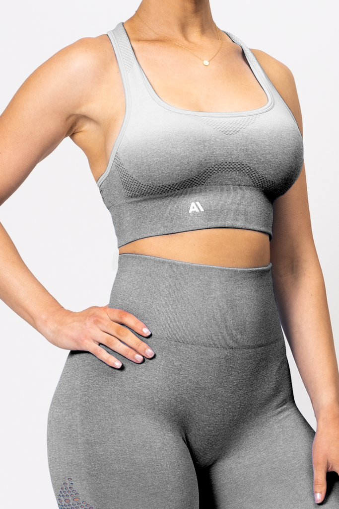 Ella Ombre Sports Bra Grey - Artemis Active