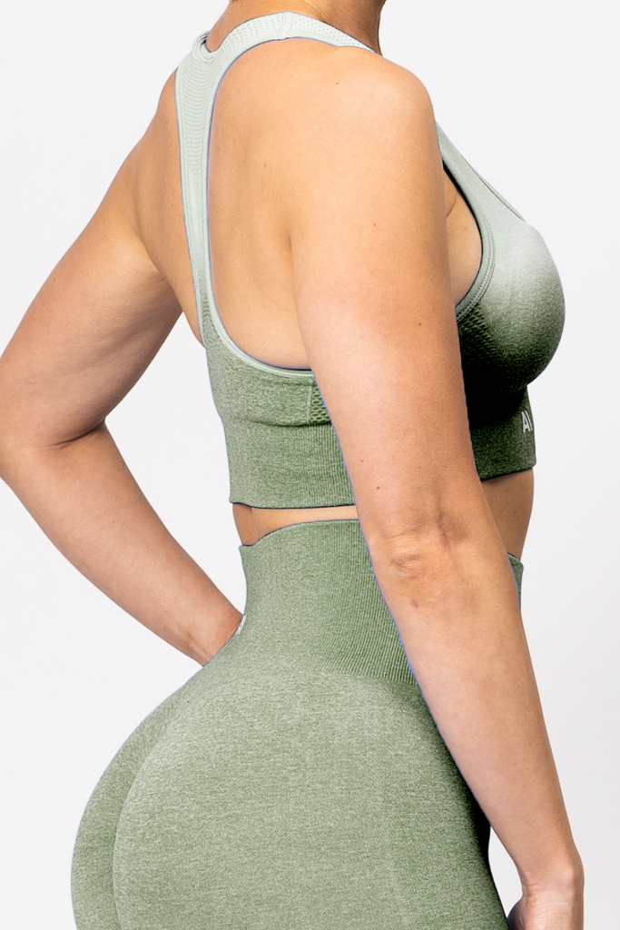 Ella Ombre Sports Bra Olive - Artemis Active