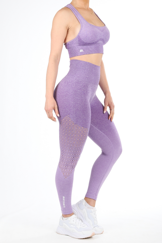 Ella Ombre Scrunch Bum Leggings Purple - Artemis Active