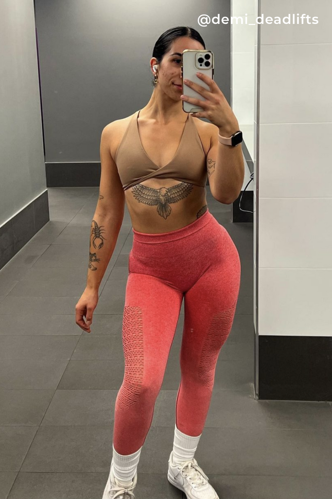 Ella Ombre Scrunch Bum Leggings Watermelon - Artemis Active