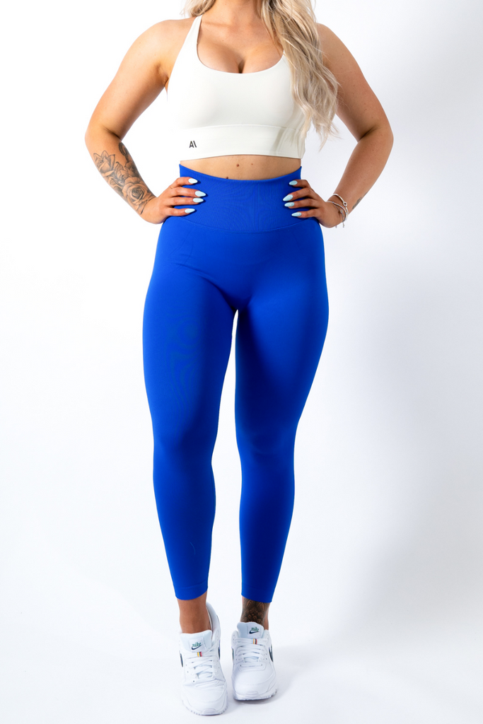 Kendall Scrunch Bum Leggings Blue - Artemis Active