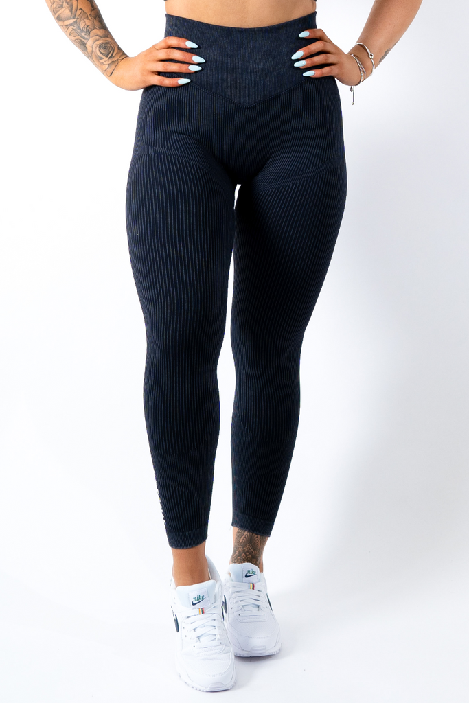 Ruby Rib Scrunchbum Leggings Black - Artemis Active