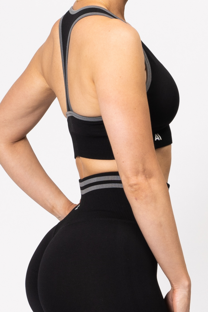 Serena Seamless Sports Bra Black - Artemis Active